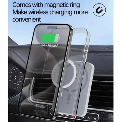 15W Magnetic Wireless Car Chargers for iphone 17 16 15 14 13 12 Pro Max Car Charger Fast Charging Air Vent Clip Phone Car Holder