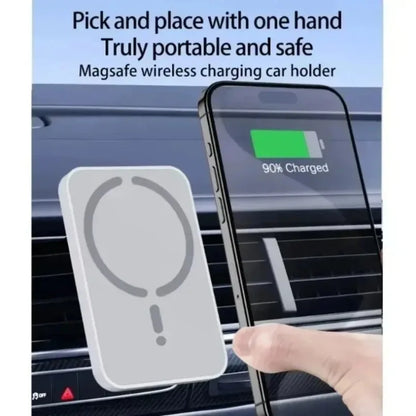 15W Magnetic Wireless Car Chargers for iphone 17 16 15 14 13 12 Pro Max Car Charger Fast Charging Air Vent Clip Phone Car Holder