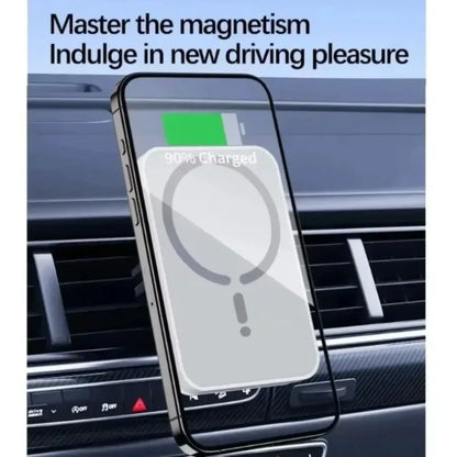 15W Magnetic Wireless Car Chargers for iphone 17 16 15 14 13 12 Pro Max Car Charger Fast Charging Air Vent Clip Phone Car Holder